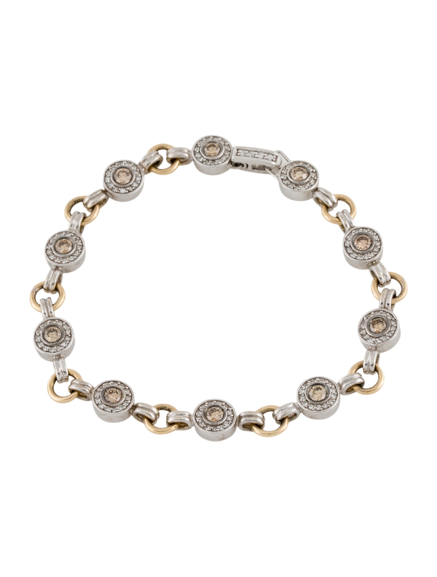Effy Jewelry 14K Diamond Link Bracelet