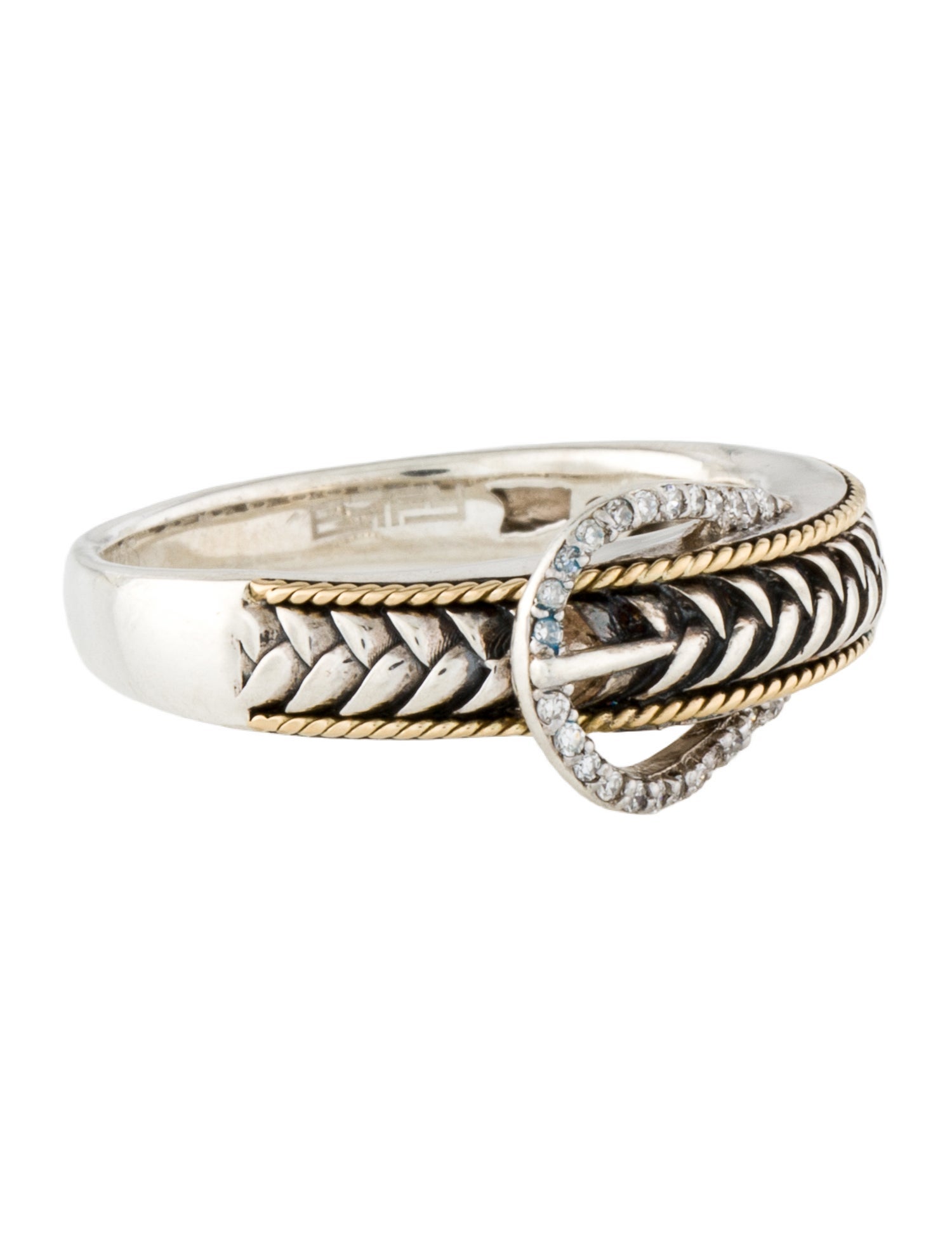 Effy Jewelry Diamond Buckle Band Ring