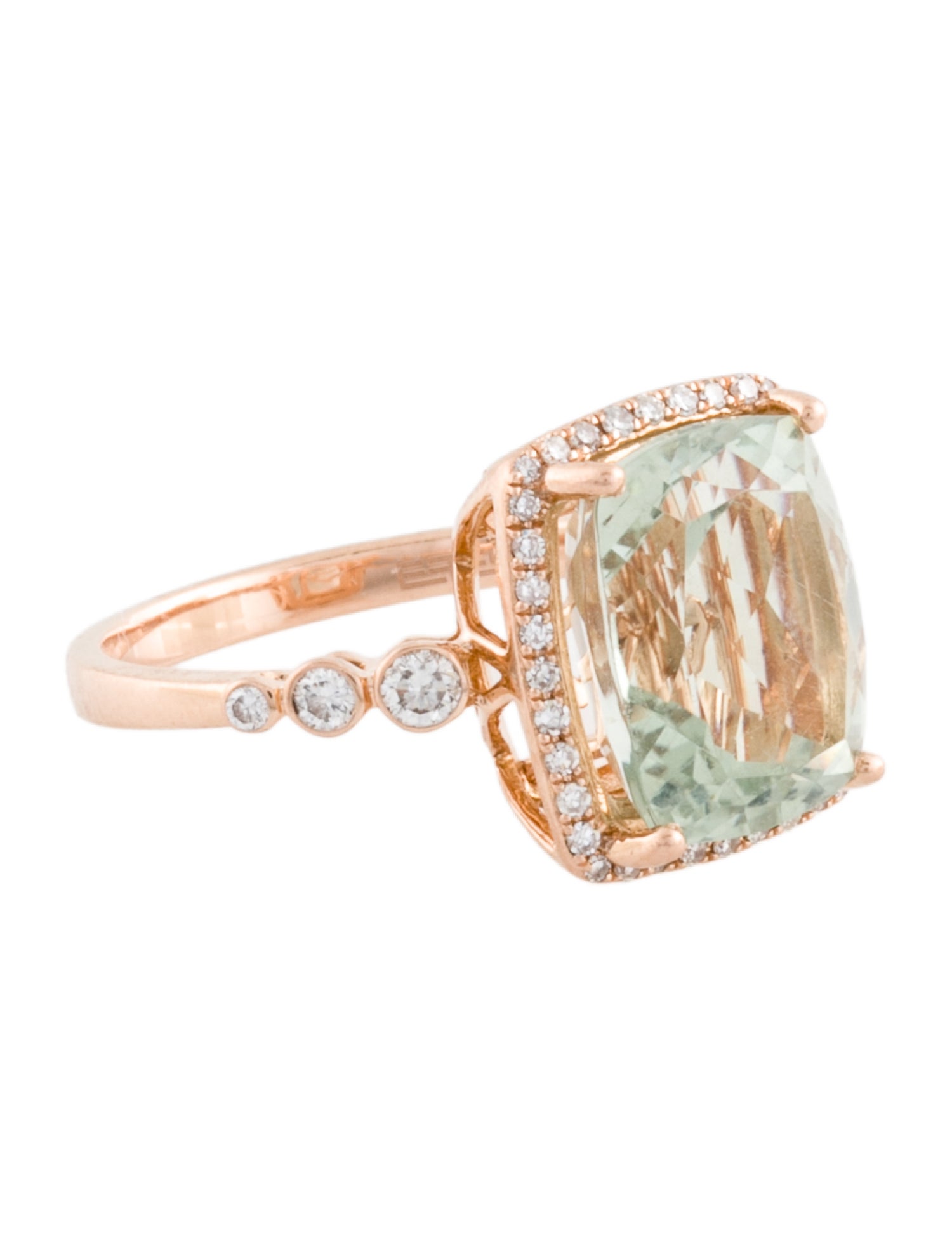 Effy Jewelry 14K Amethyst & Diamond Ring