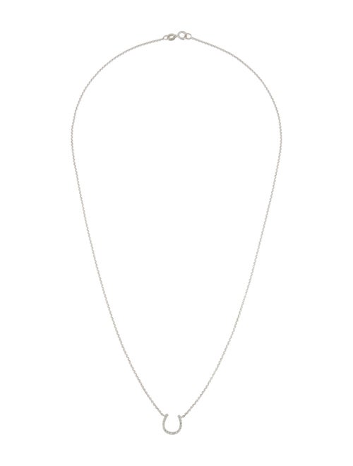 Effy Jewelry 14K Diamond Horseshoe Pendant Necklace