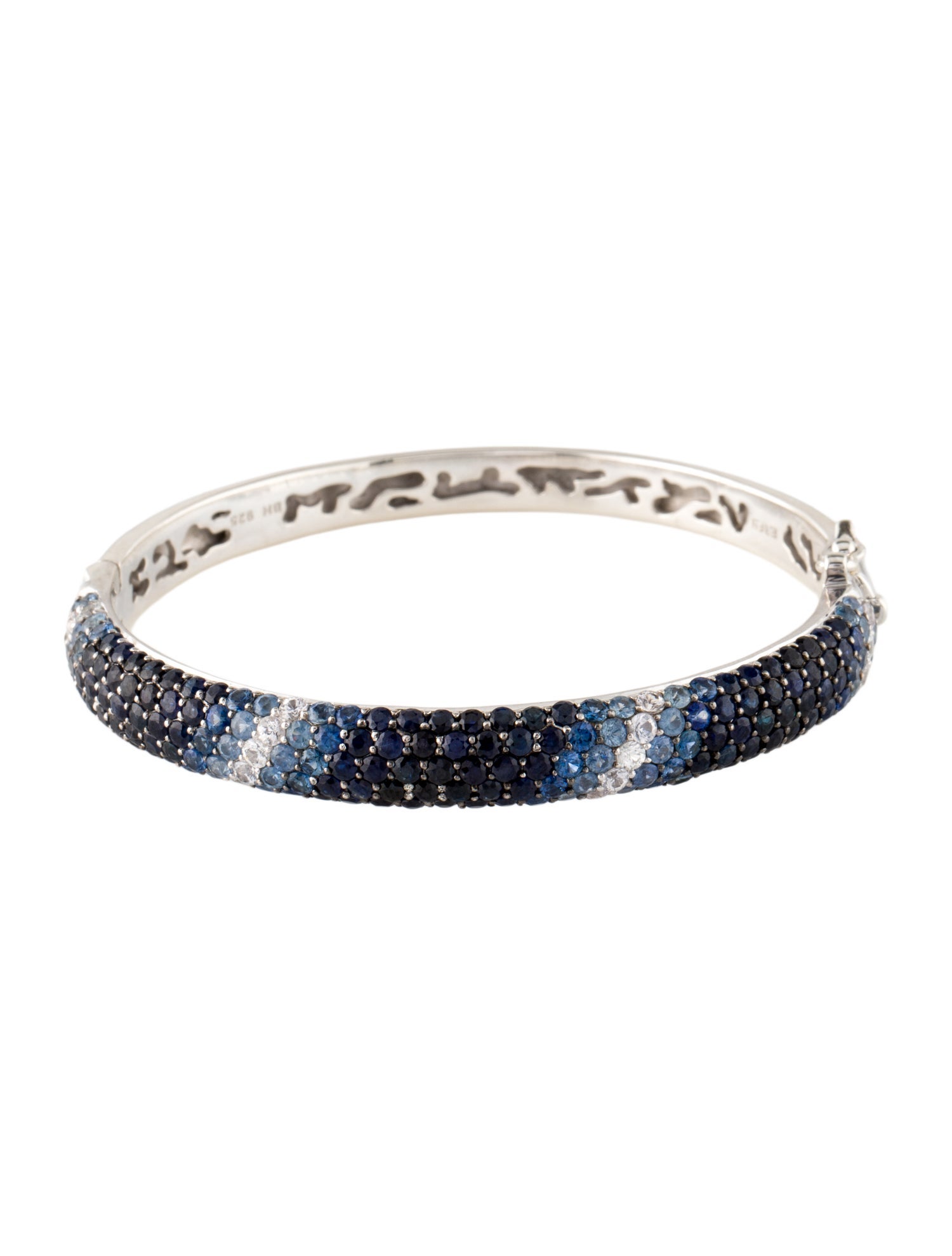 Effy Jewelry 10.30ctw Ombre Sapphire Bangle Bracelet