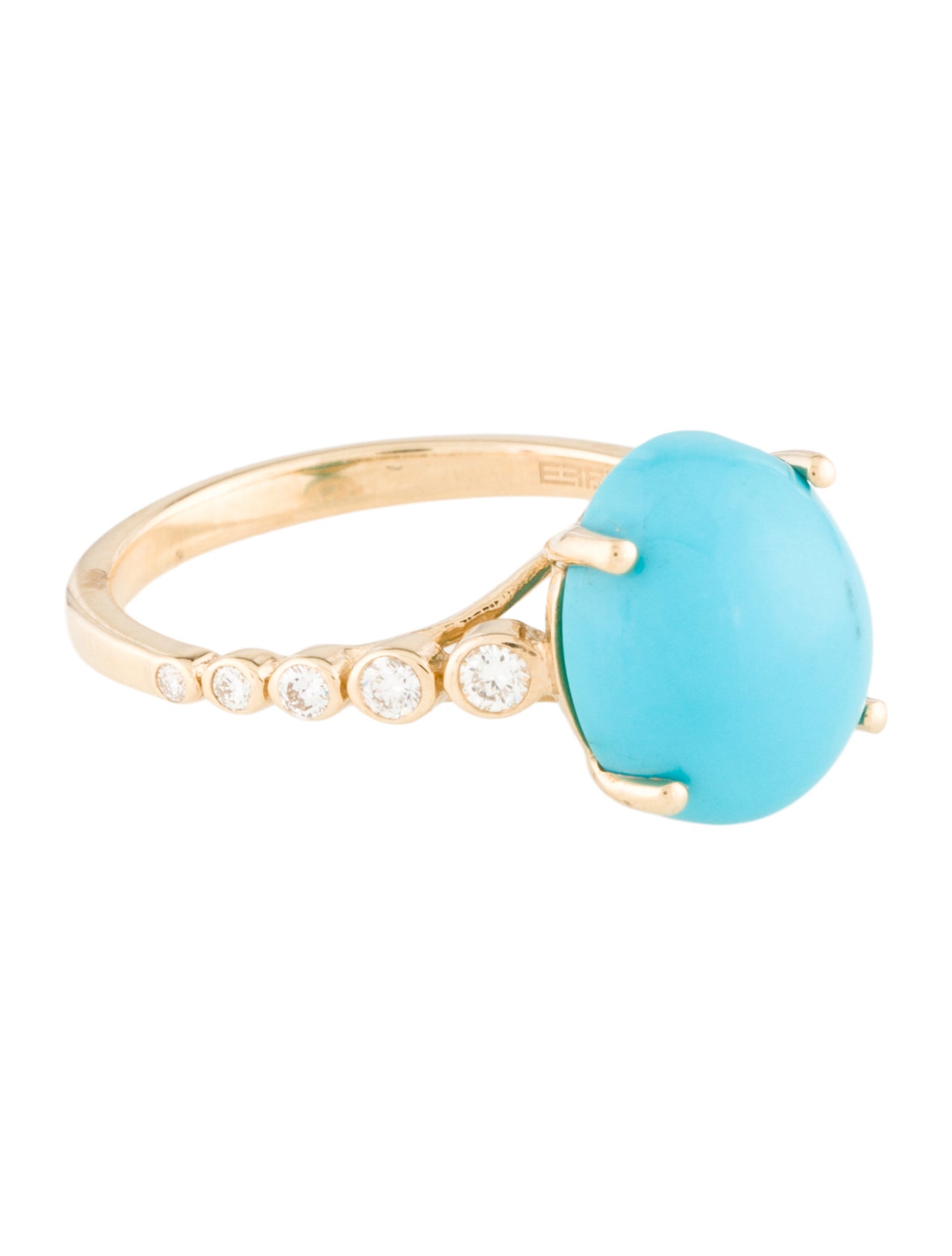 Effy Jewelry 14K Turquoise & Diamond Cocktail Ring