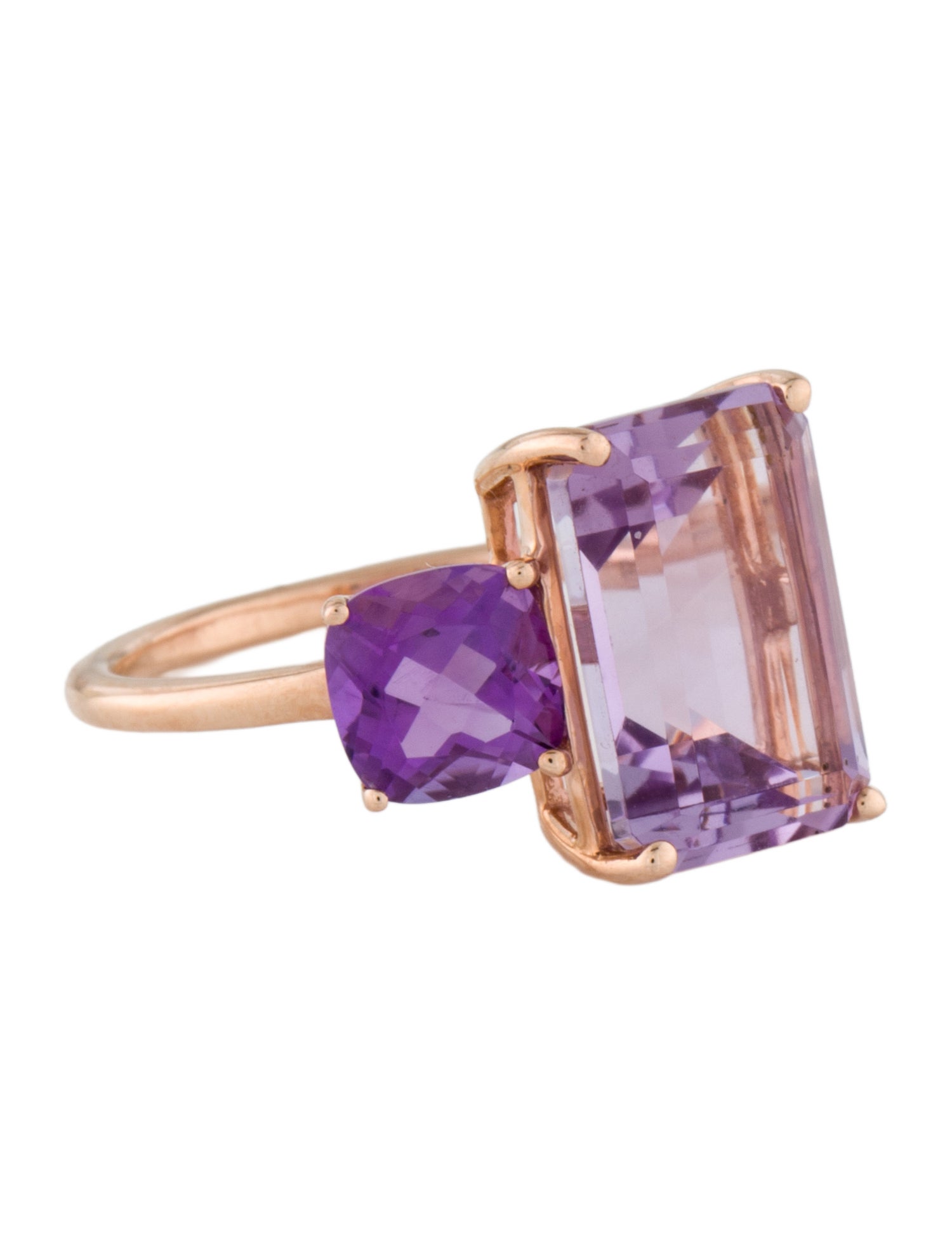Effy Jewelry 14K 4.74ctw Amethyst Cocktail Ring