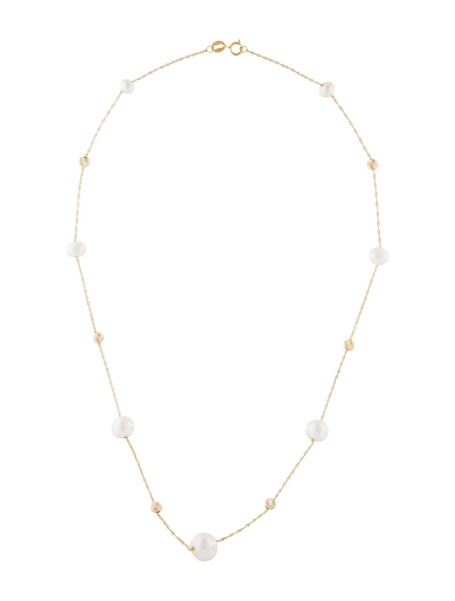 Effy Jewelry 14K Pearl Station Necklace