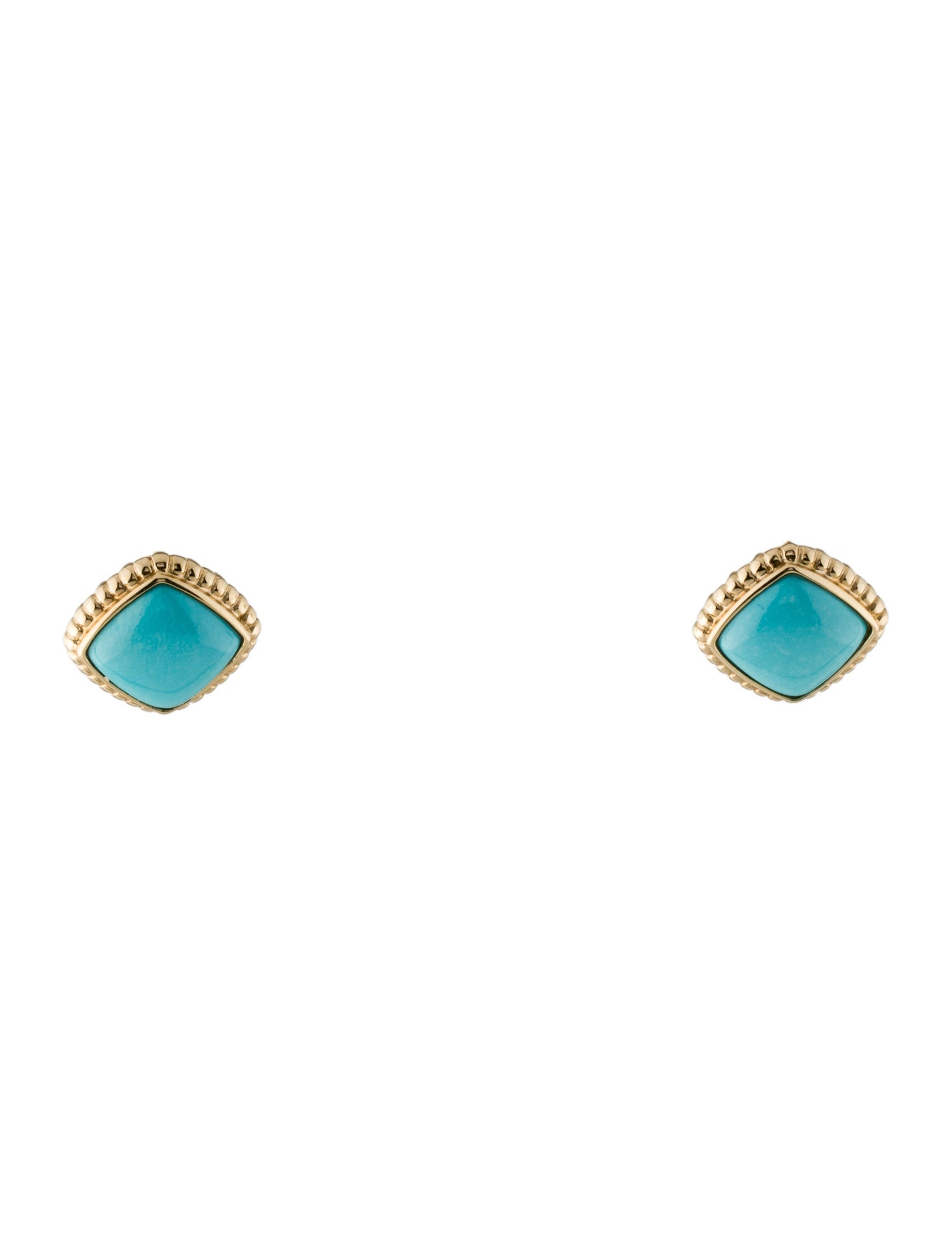 Effy Jewelry 14K 6.52ctw Turquoise Earclips