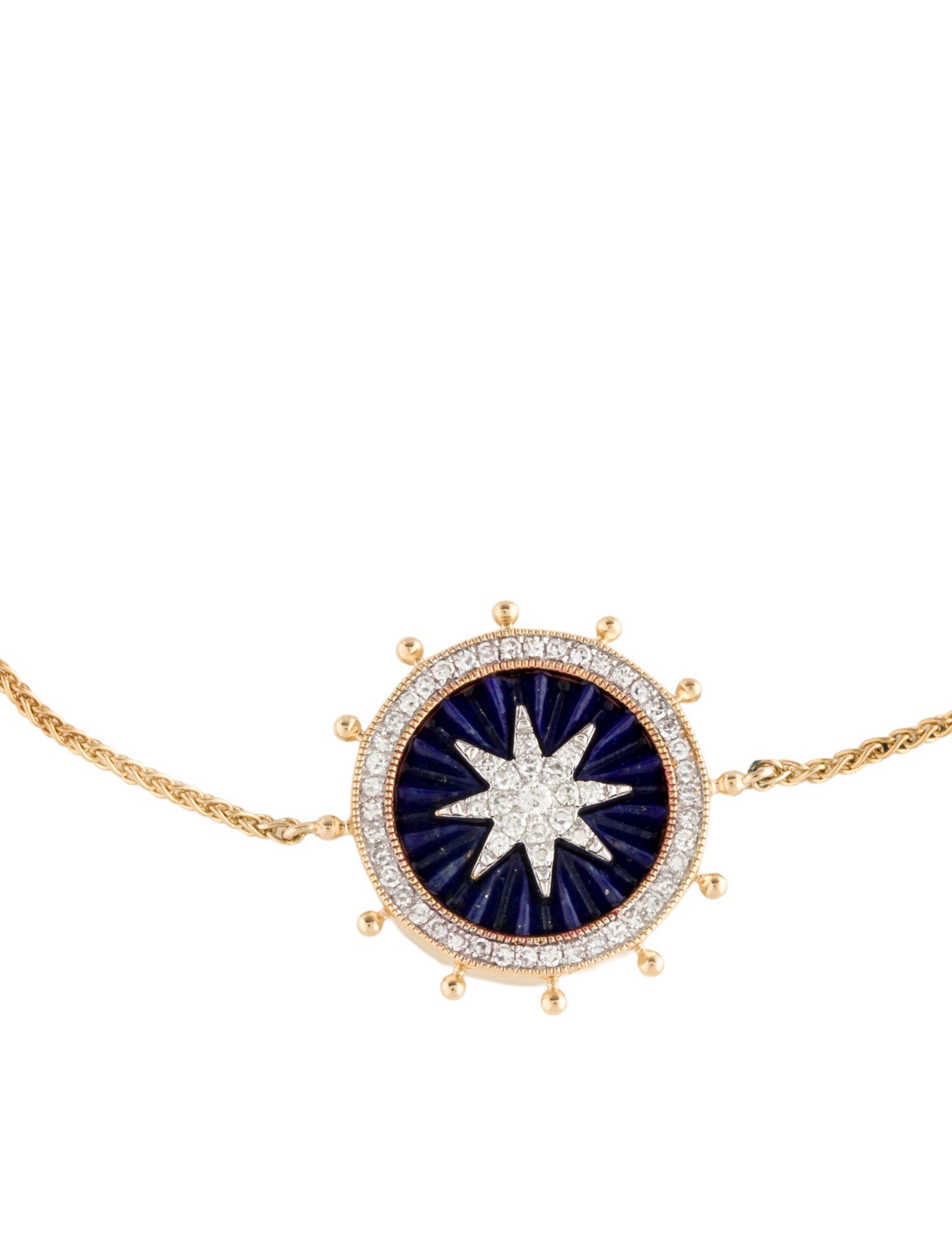 Effy Jewelry 14K Lapis Lazuli & Diamond Adjustable Bracelet