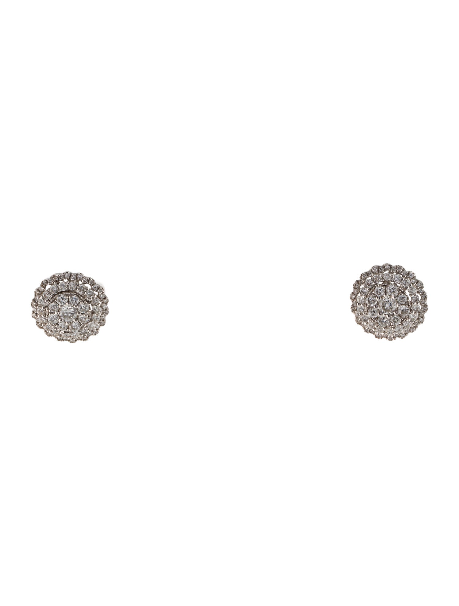 Effy Jewelry 14K Diamond Cluster Stud Earrings