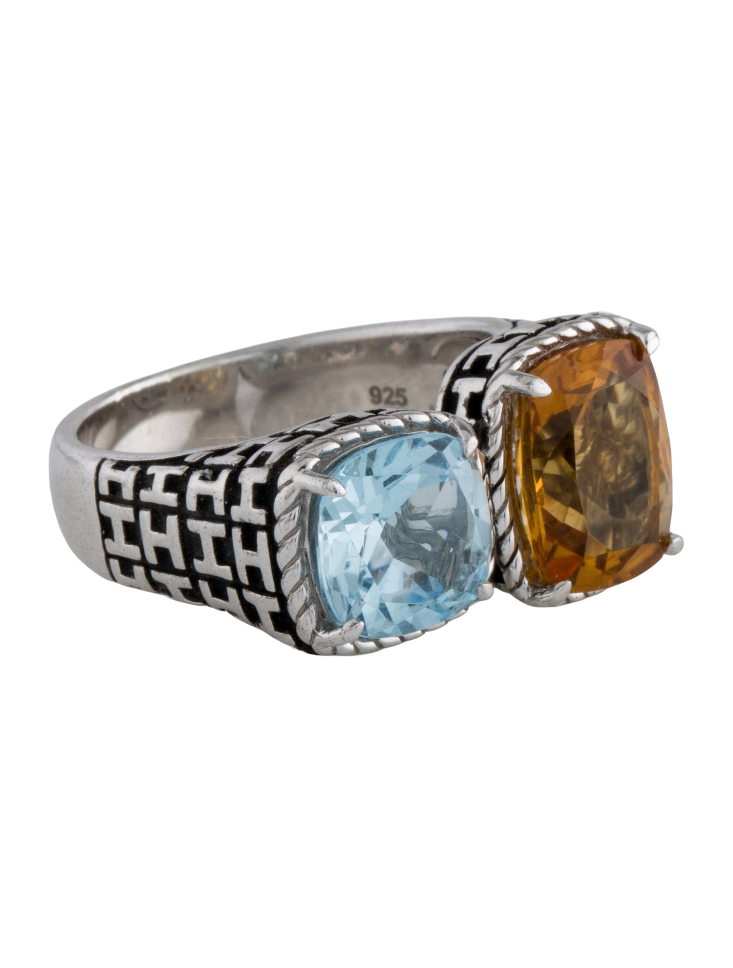 Effy Jewelry Topaz & Citrine Cocktail Ring