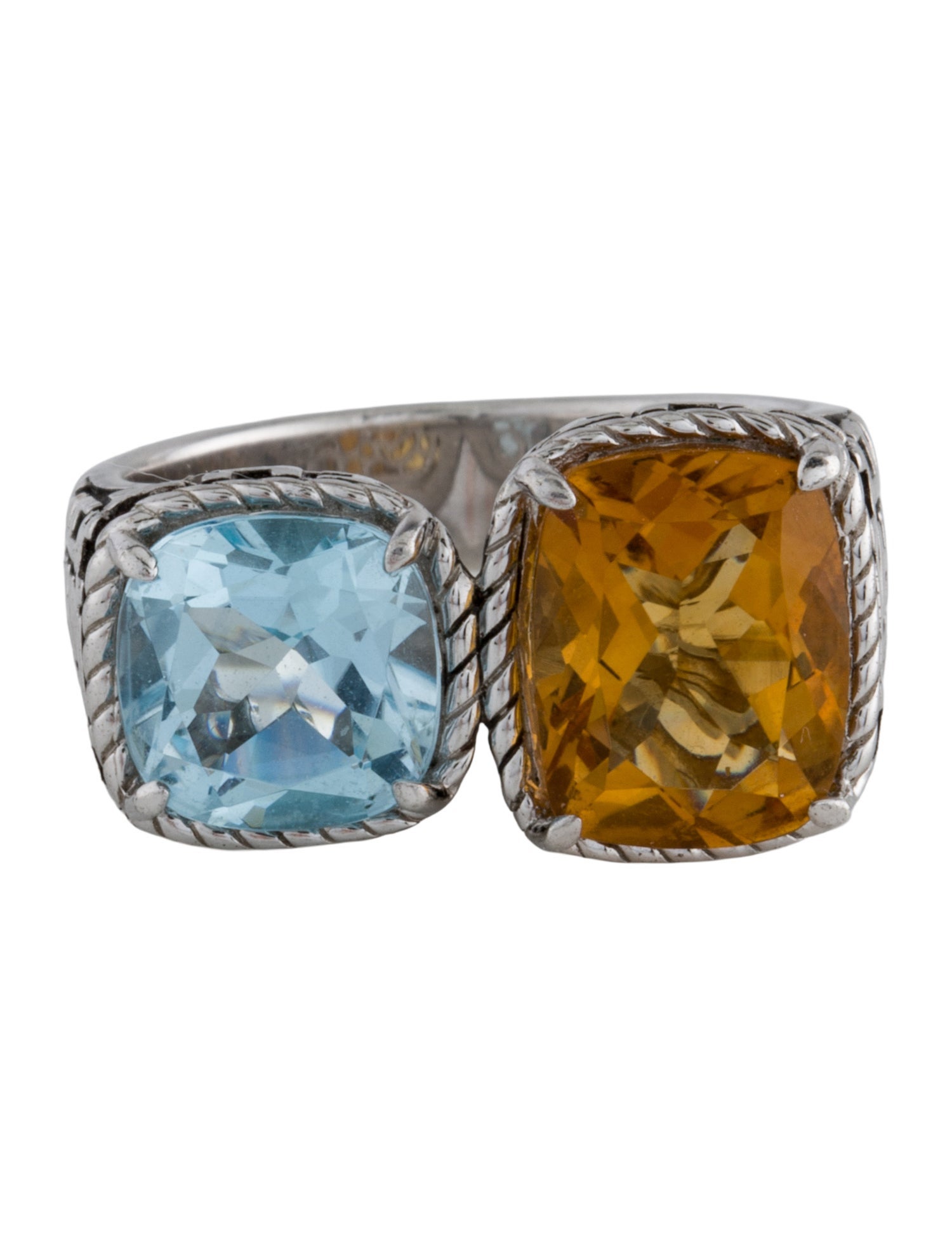 Effy Jewelry Topaz & Citrine Cocktail Ring
