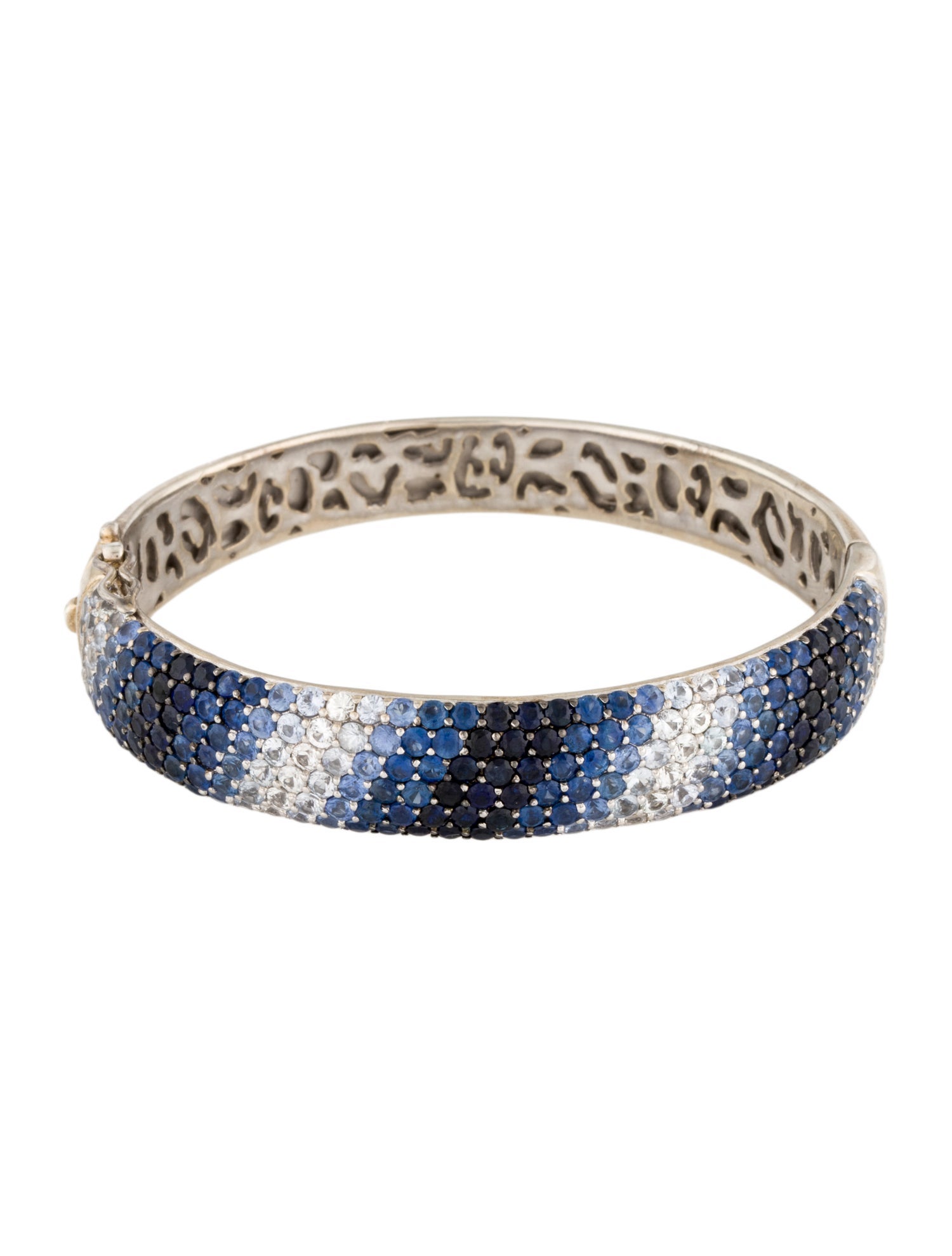 Effy Jewelry 13.92ctw Sapphire Ombre Bangle Bracelet