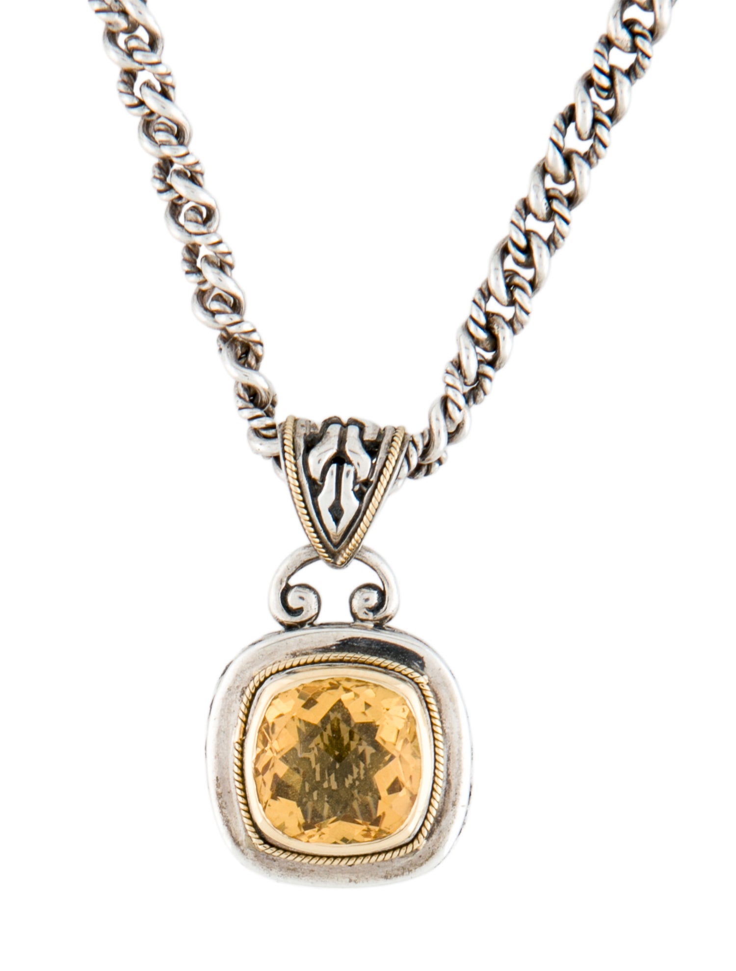 Effy Jewelry Citrine Pendant Necklace