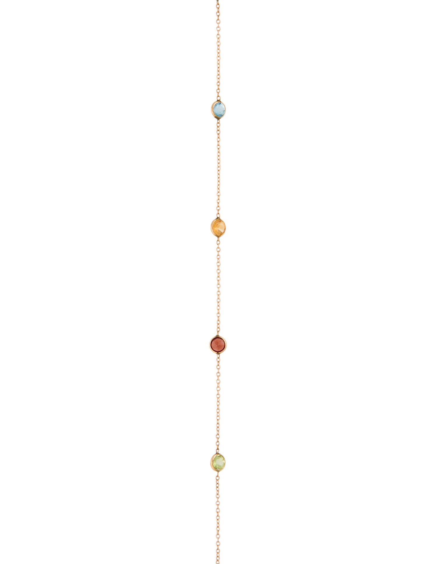 Effy Jewelry 14K Multi-Stone Station Long Necklace