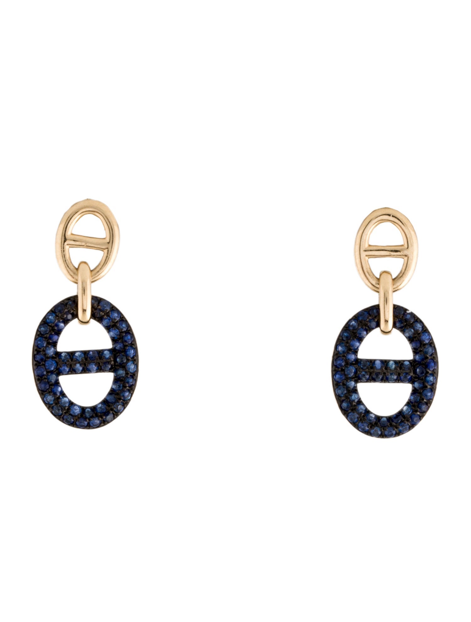 Effy Jewelry 14K Sapphire Drop Earrings