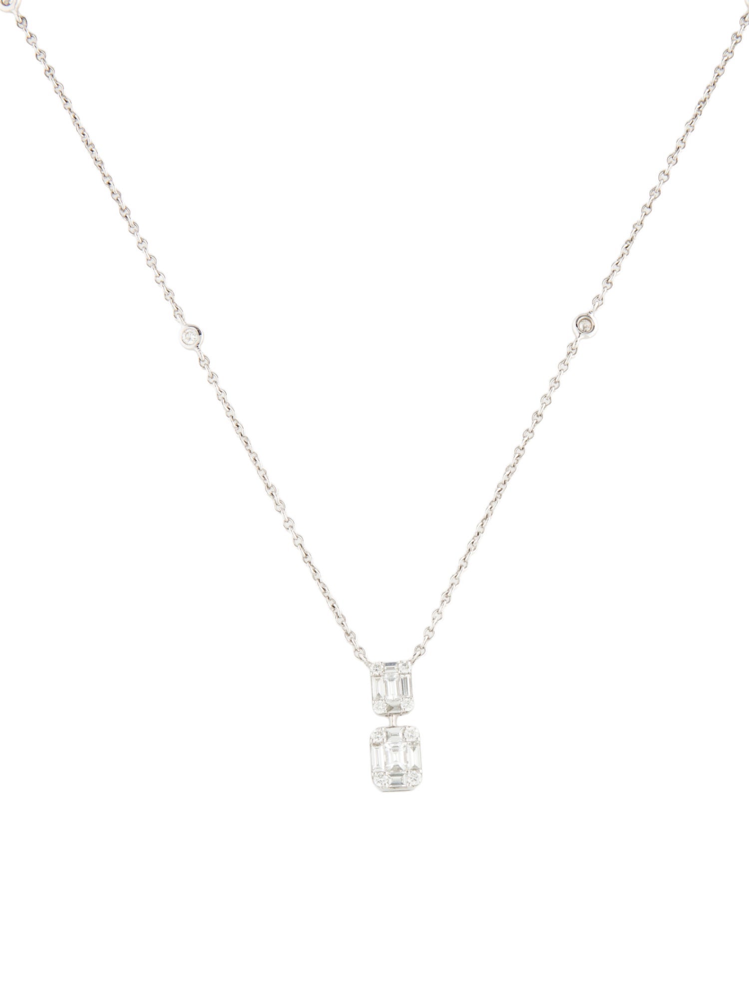 Effy Jewelry 14K Diamond Drop Pendant Necklace
