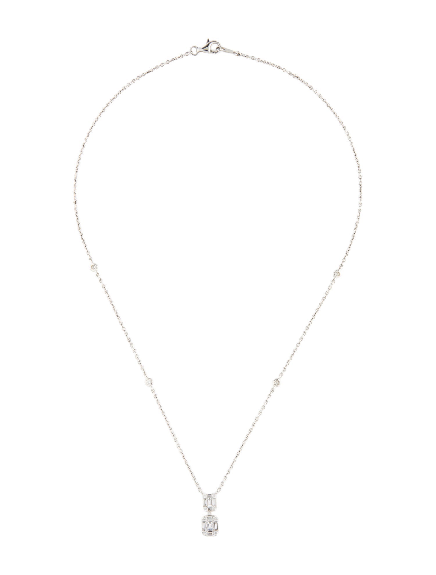 Effy Jewelry 14K Diamond Drop Pendant Necklace