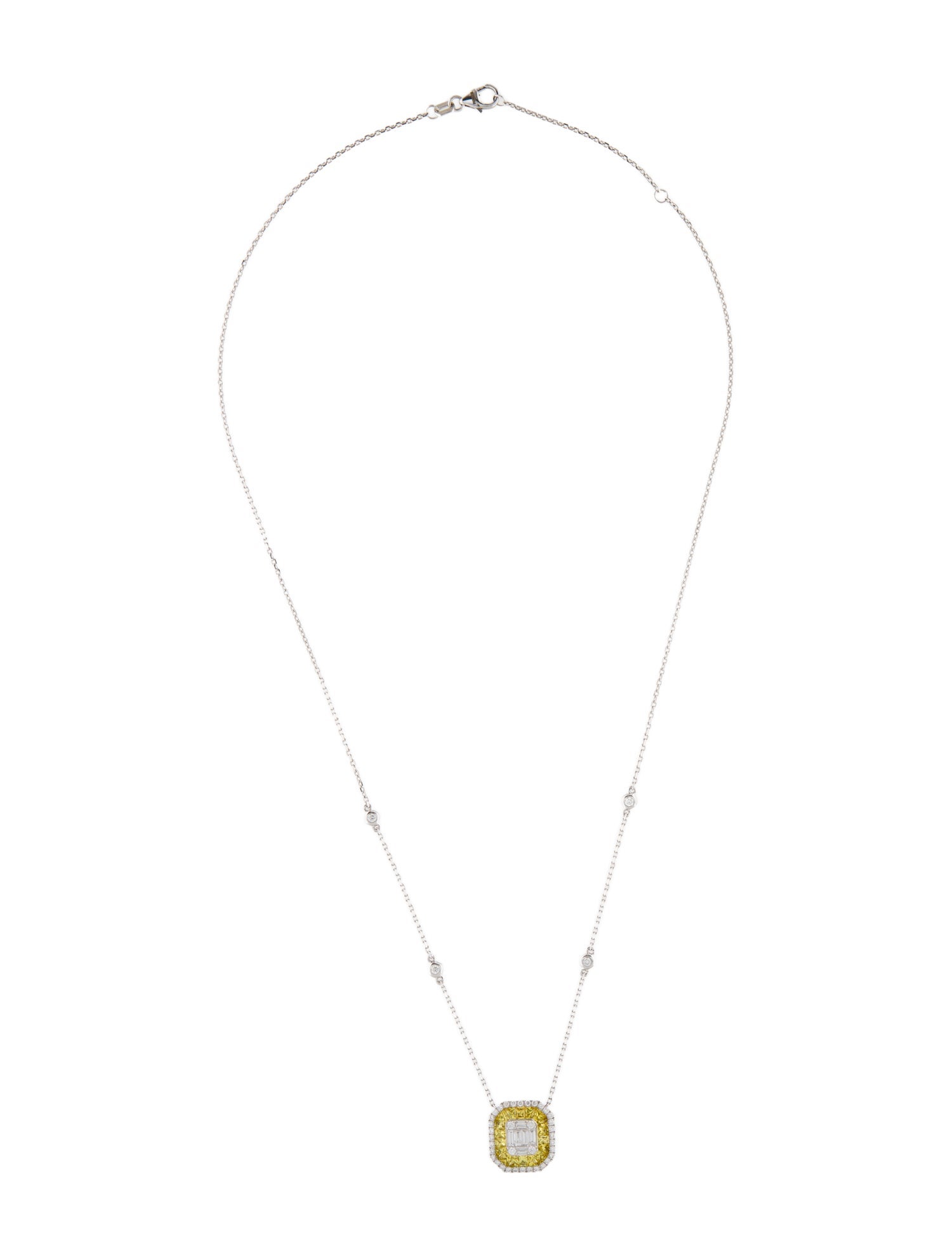 Effy Jewelry 14K Sapphire & Diamond Pendant Necklace