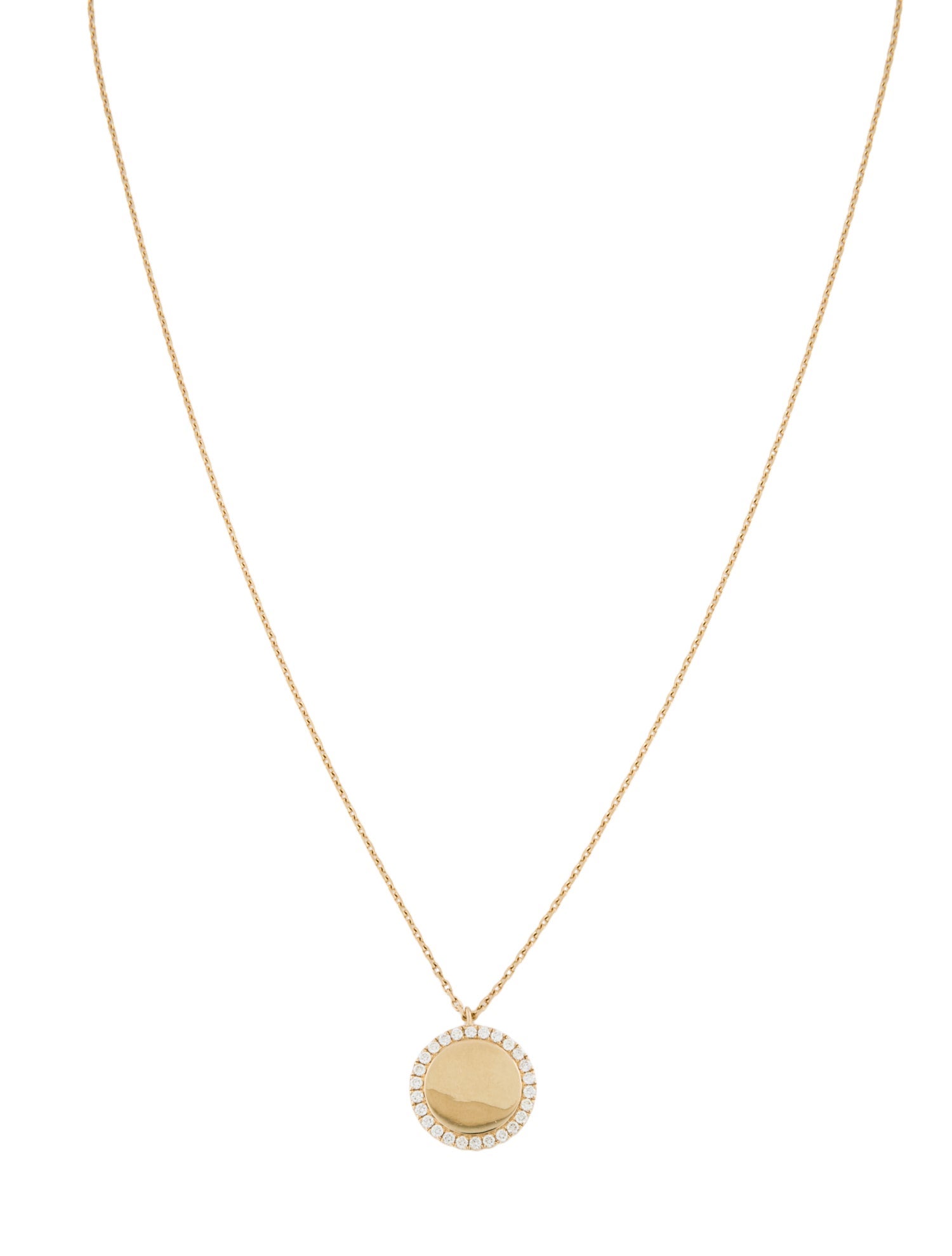 Effy Jewelry 14K Diamond D'Oro Circle Pendant Necklace