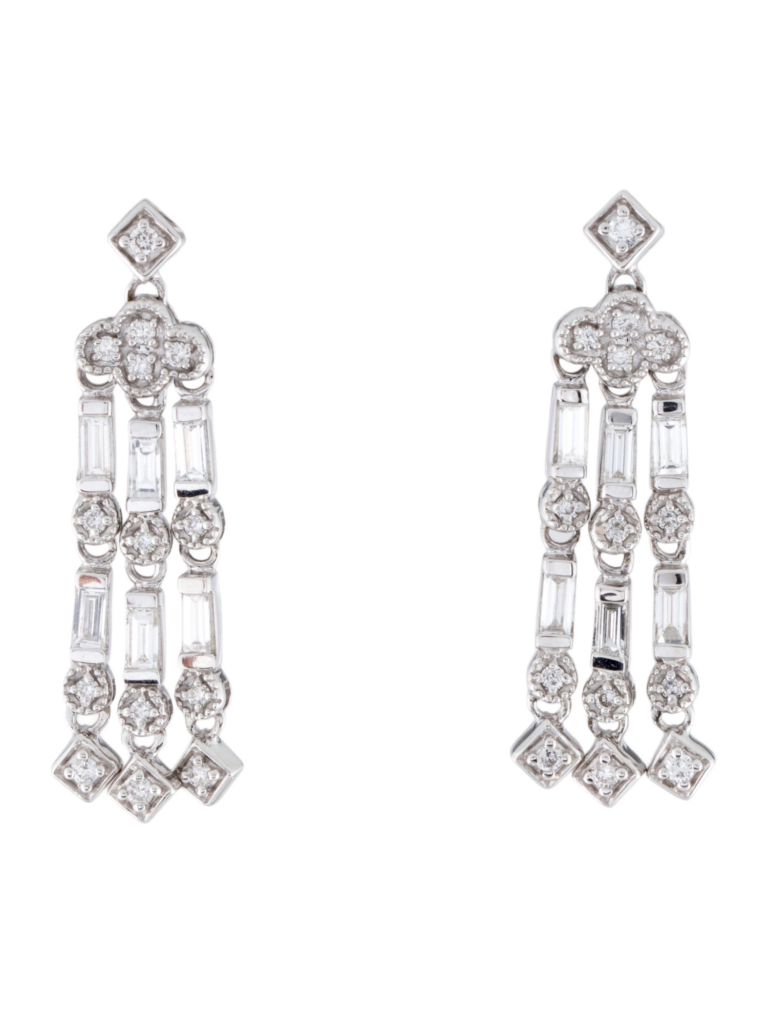 Effy Jewelry 18K Diamond Chandelier Earrings