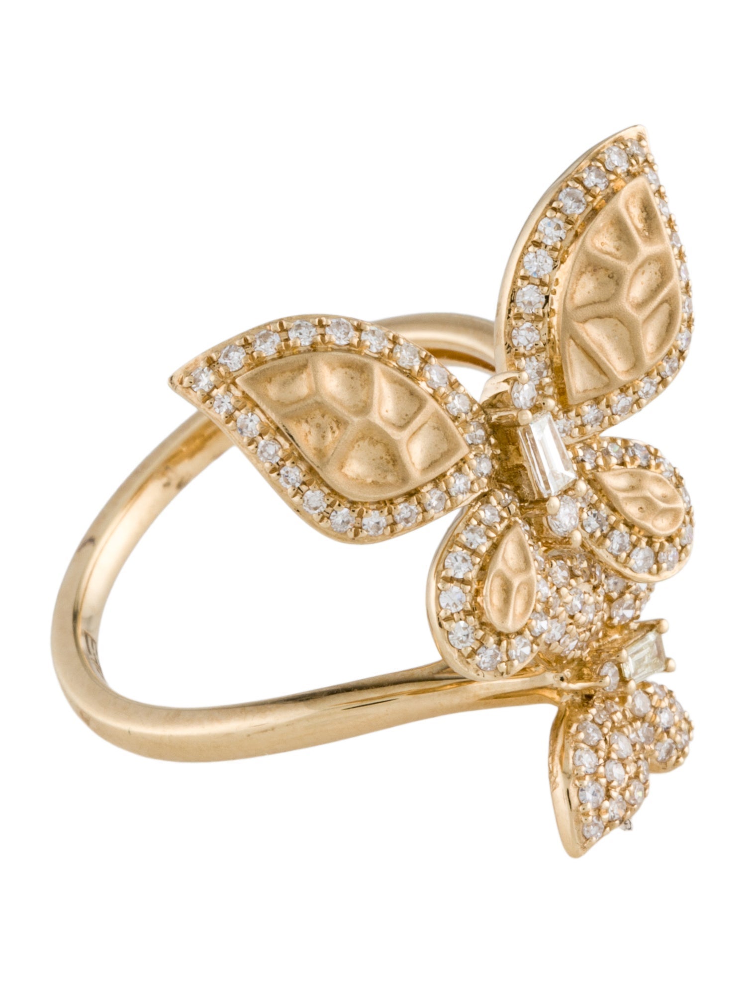 Effy Jewelry 14K Diamond Butterfly Cocktail Ring