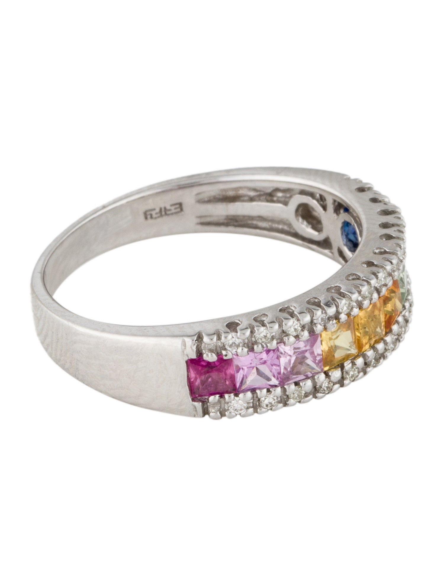 Effy Jewelry 14K Sapphire & Diamond Band