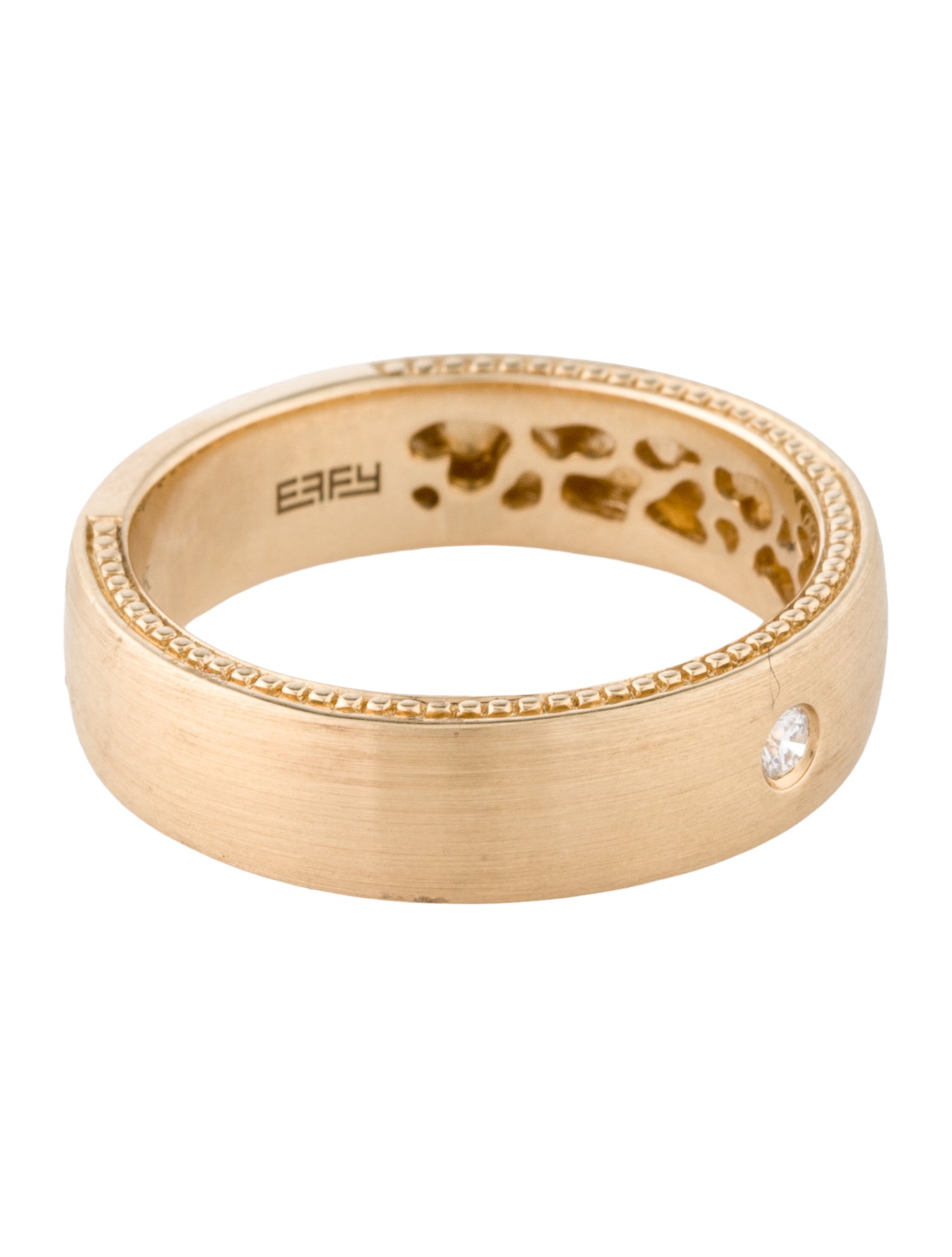 Effy Jewelry 14K Textured Wedding Band