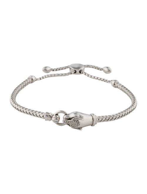 Effy Jewelry Diamond Panther Adjustable Bangle