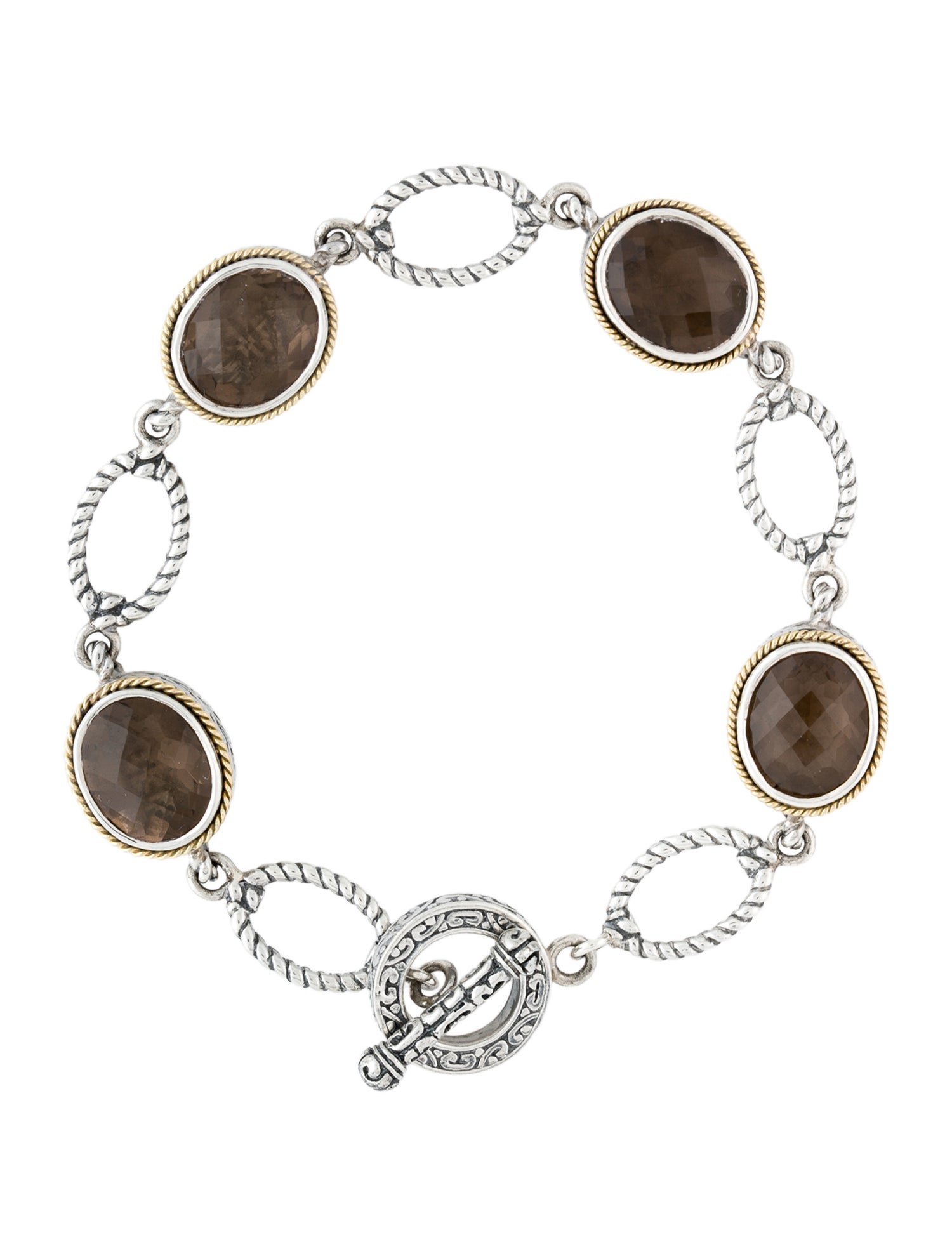 Effy Jewelry Smoky Quartz Station Bracelet