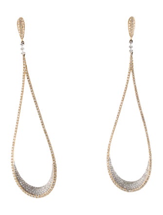 Effy Jewelry 14K 1.63ctw Diamond Classica Statement Drop Earrings
