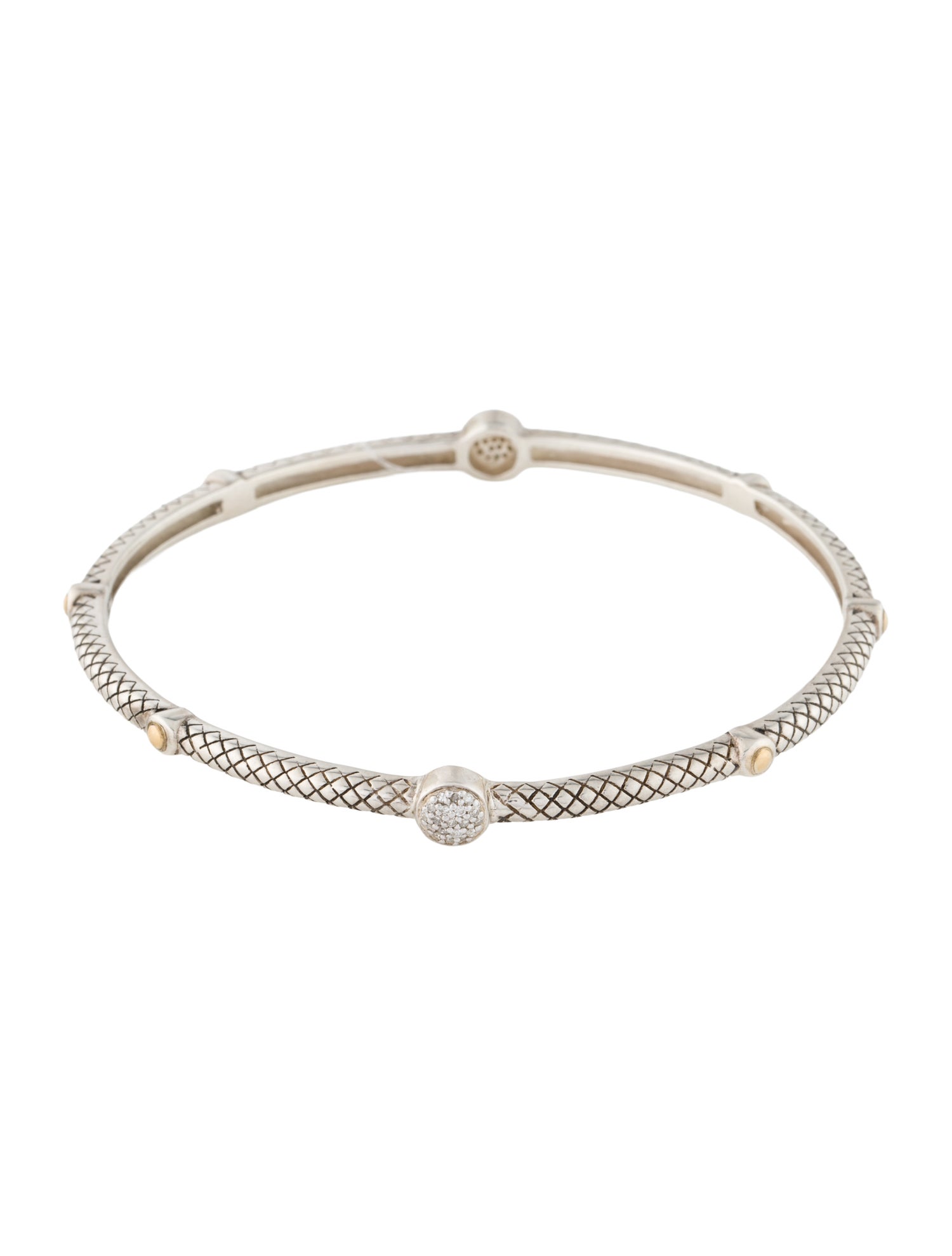 Effy Jewelry Diamond Station Bangle Bracelet