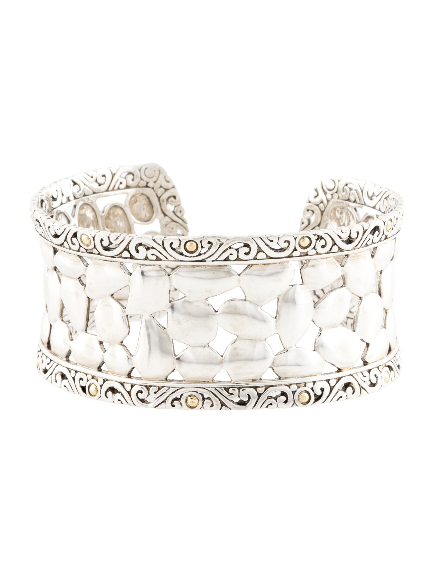 Effy Jewelry Two-Tone Pebble Cuff Bracelet