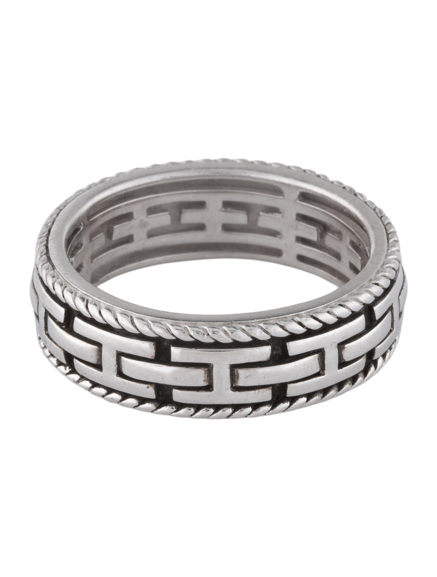 Effy Jewelry Link Design Textured Band