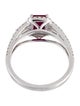 Effy Jewelry 18K 1.11ct Glass-Filled Ruby & Diamond Cocktail Ring