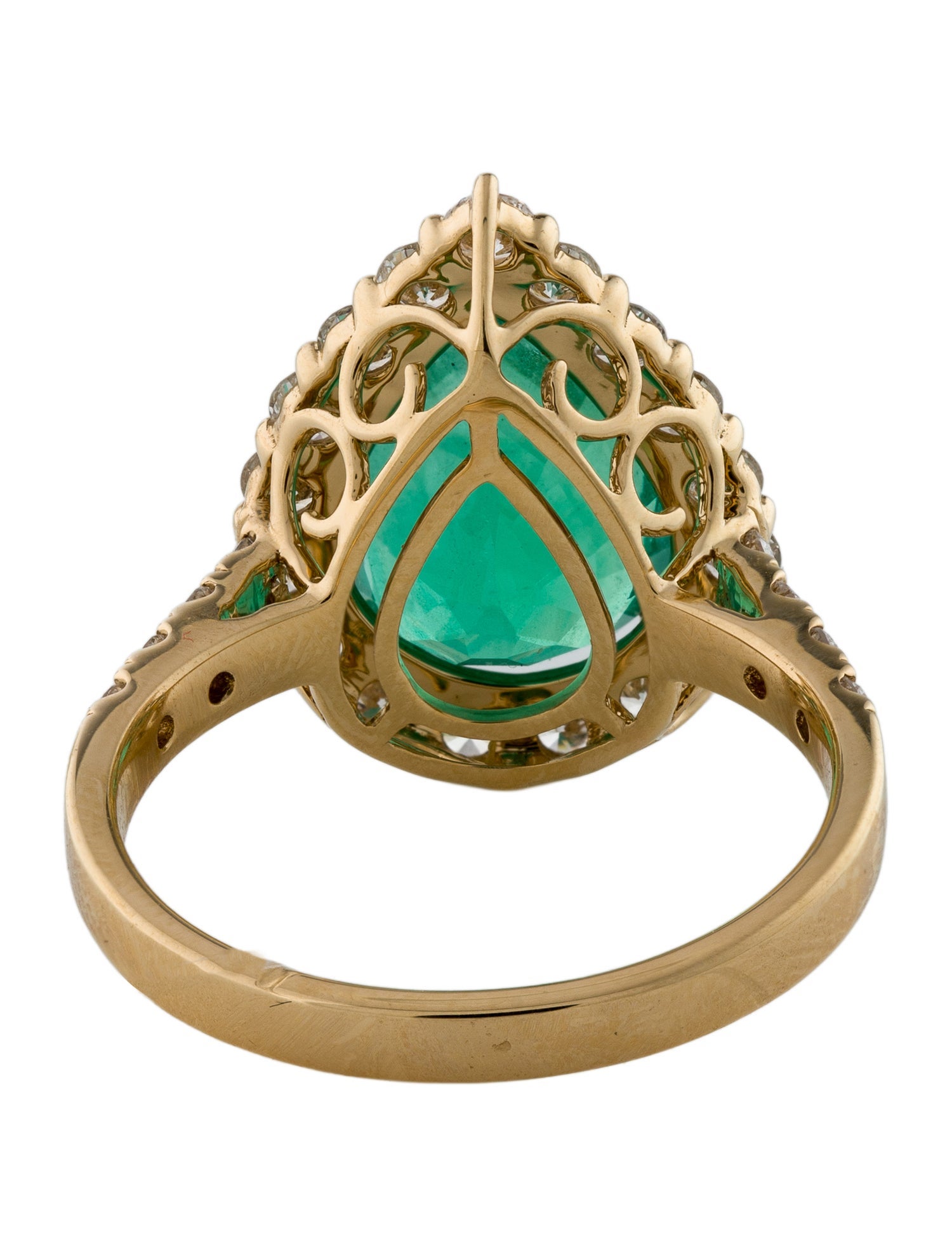 Effy Jewelry 18K 3.50ct Emerald & Diamond Cocktail Ring