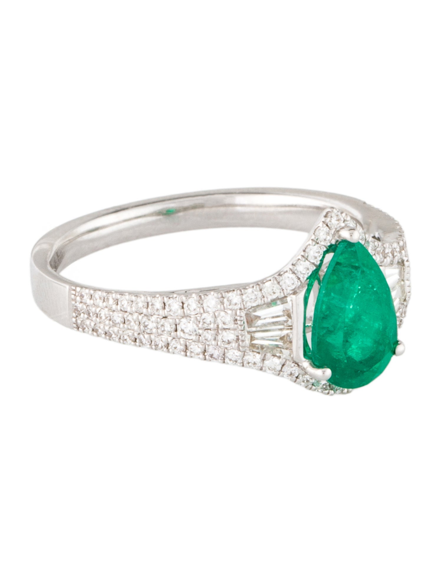 Effy Jewelry 18K Emerald & Diamond Cocktail Ring