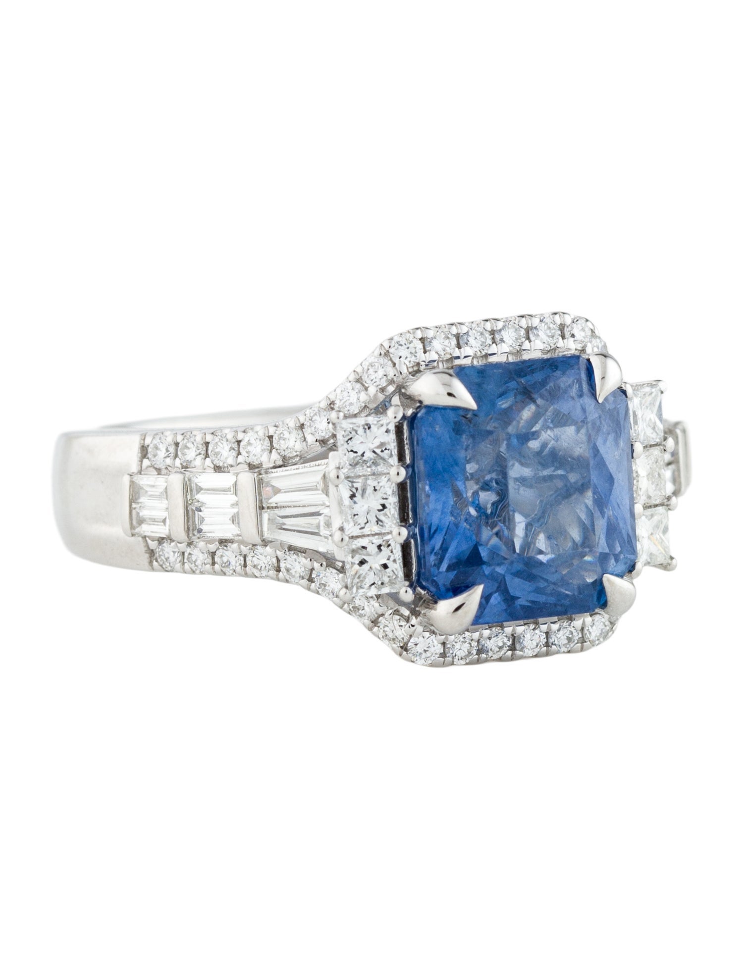 Effy Jewelry 18K 3.99ct Sapphire & Diamond Cocktail Ring