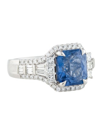 Effy Jewelry 18K 3.99ct Sapphire & Diamond Cocktail Ring