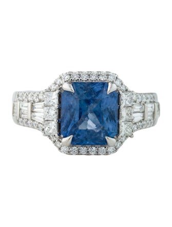 Effy Jewelry 18K 3.99ct Sapphire & Diamond Cocktail Ring