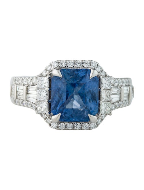 Effy Jewelry 18K 3.99ct Sapphire & Diamond Cocktail Ring
