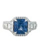 Effy Jewelry 18K 3.99ct Sapphire & Diamond Cocktail Ring