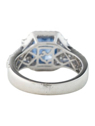 Effy Jewelry 18K 3.99ct Sapphire & Diamond Cocktail Ring