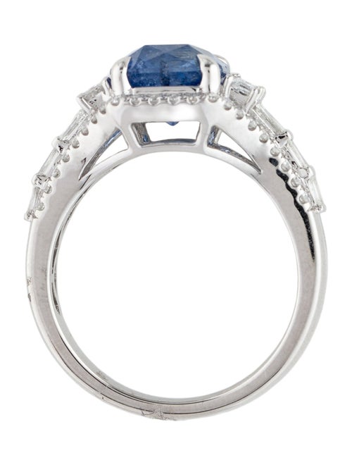 Effy Jewelry 18K 3.99ct Sapphire & Diamond Cocktail Ring