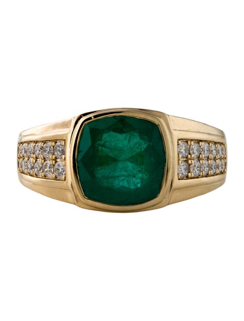 Effy Jewelry 18K 3.70ct Emerald & Diamond Cocktail Ring
