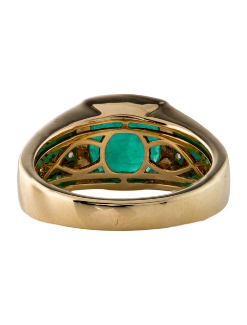 Effy Jewelry 18K 3.70ct Emerald & Diamond Cocktail Ring