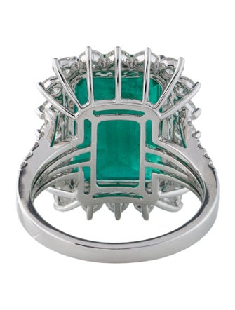Effy Jewelry 18K 8.25ct Emerald & Diamond Cocktail Ring
