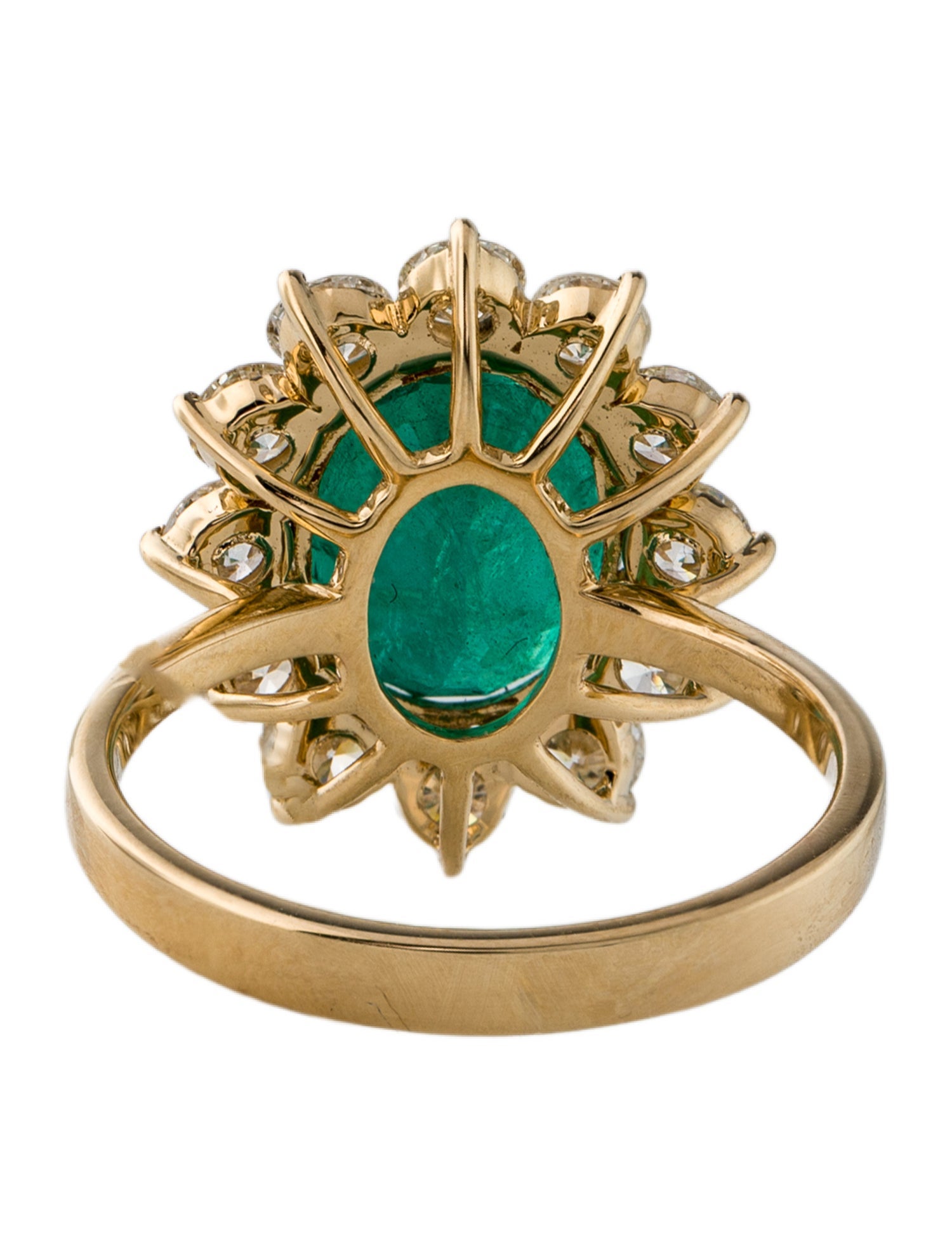 Effy Jewelry 18K 3.73ct Emerald & Diamond Cocktail Ring