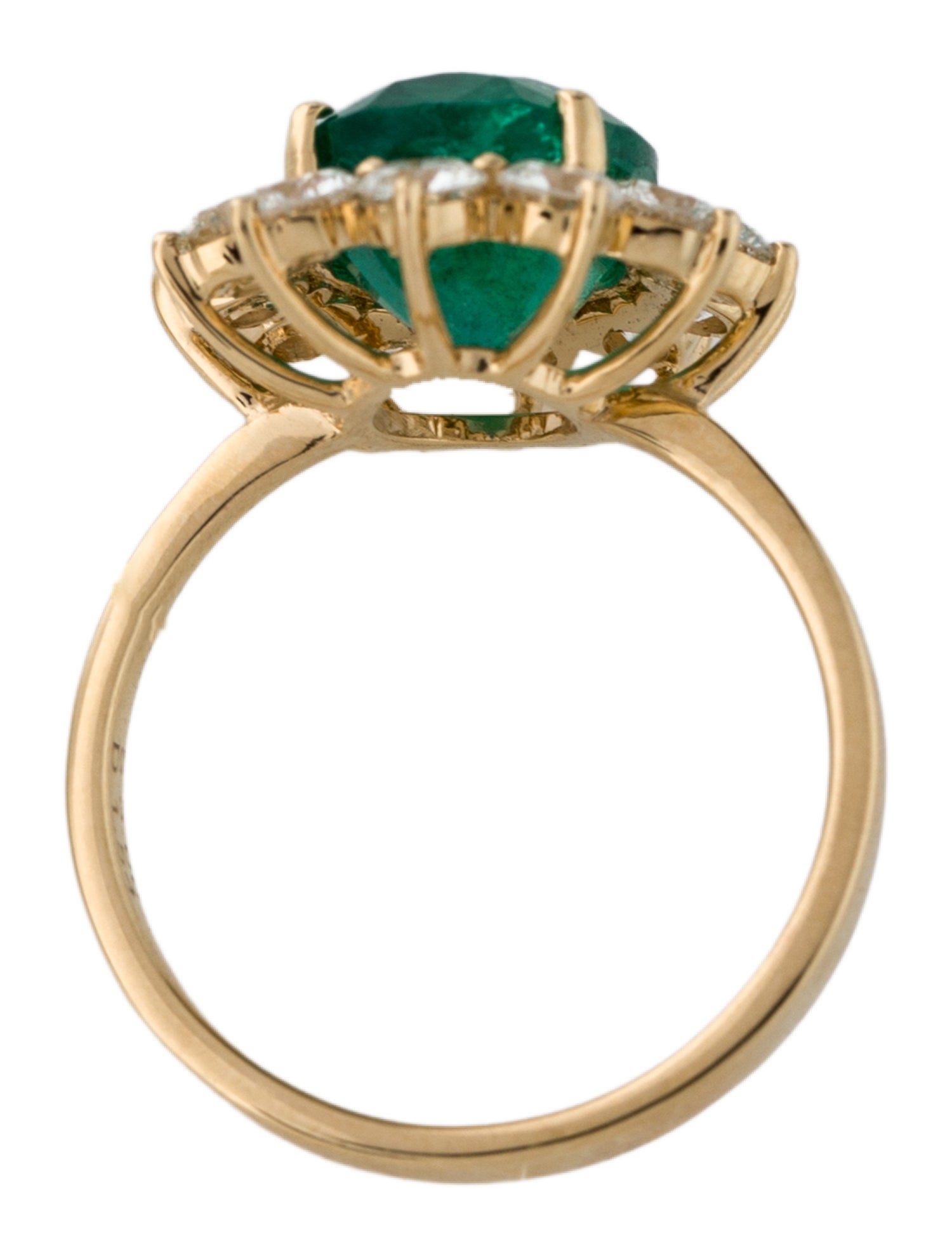 Effy Jewelry 18K 3.73ct Emerald & Diamond Cocktail Ring