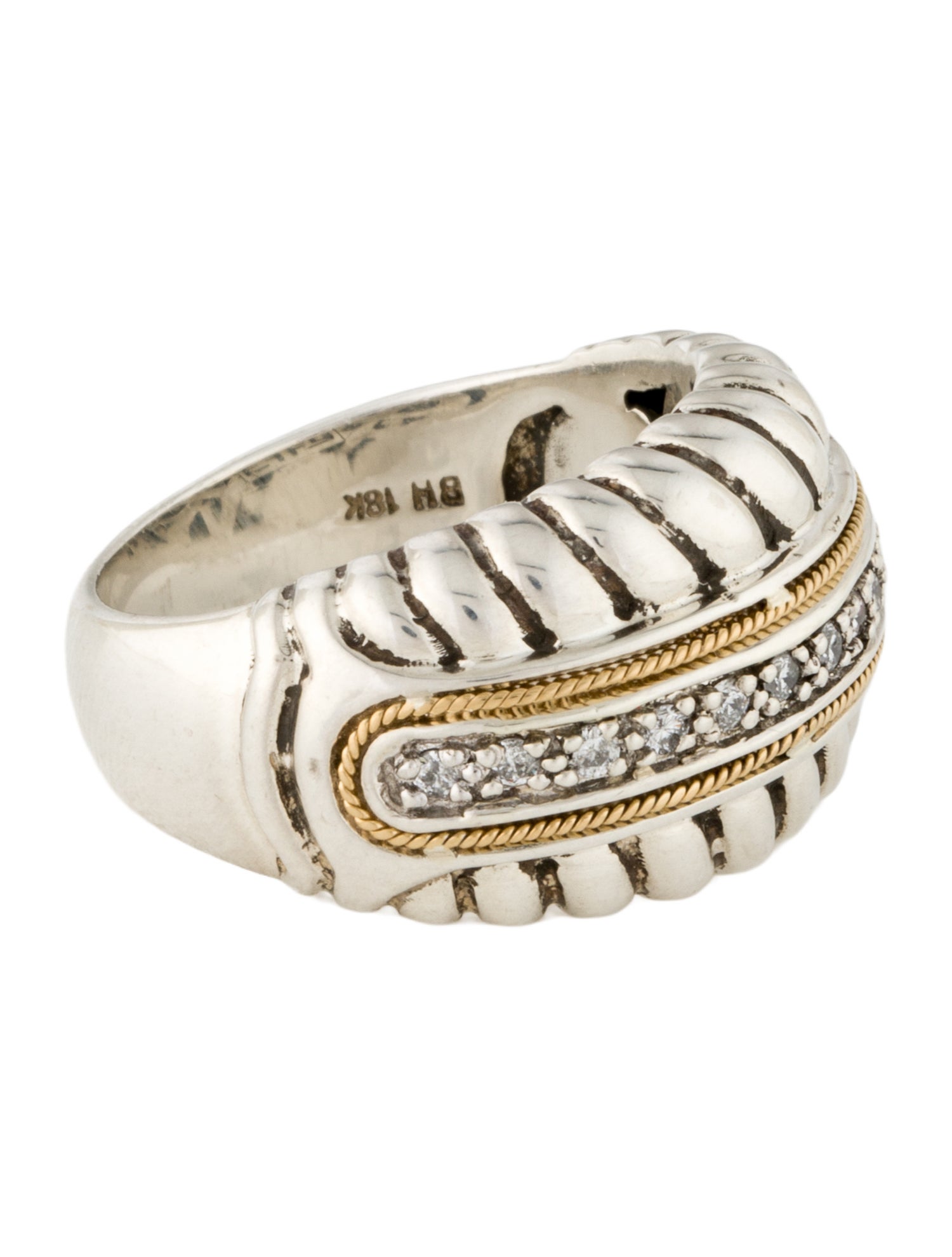 Effy Jewelry Two-Tone Cocktail Ring