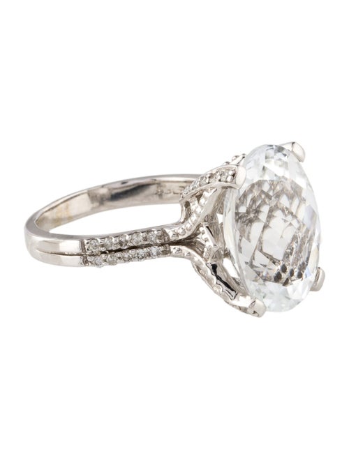 Effy Jewelry 14K Topaz & Diamond Cocktail Ring