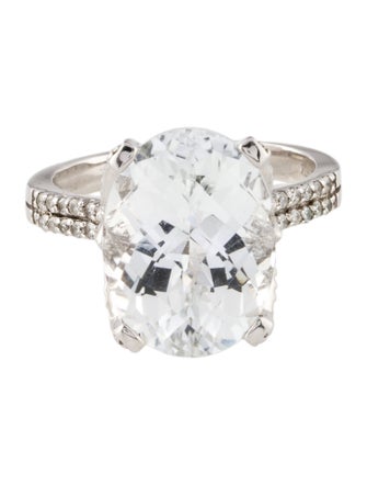 Effy Jewelry 14K Topaz & Diamond Cocktail Ring