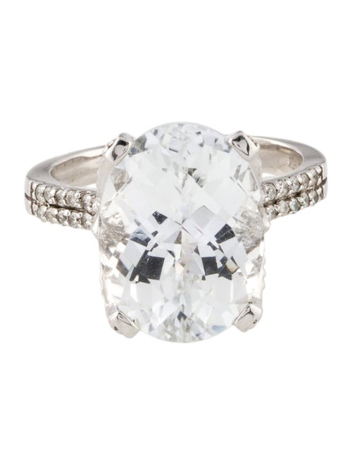 Effy Jewelry 14K Topaz & Diamond Cocktail Ring